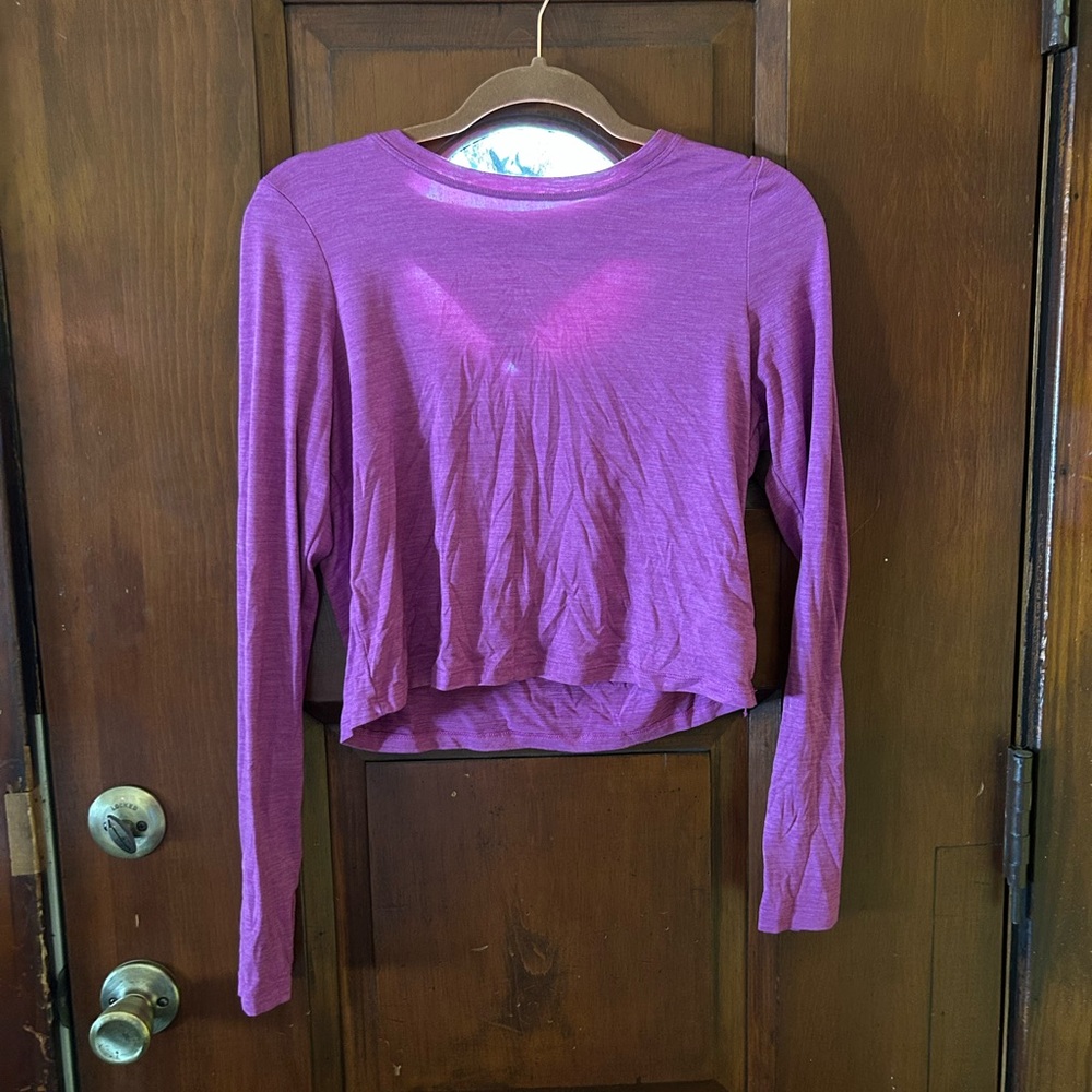 Danskin Women's Purple Long Sleeve Sweatshirt